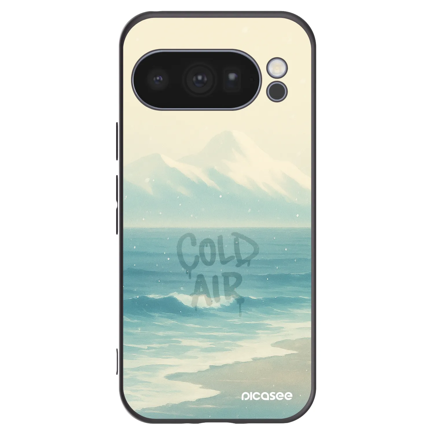 Picasee Μαύρη θήκη σιλικόνης για Google Pixel 10 Pro - COLD AIR