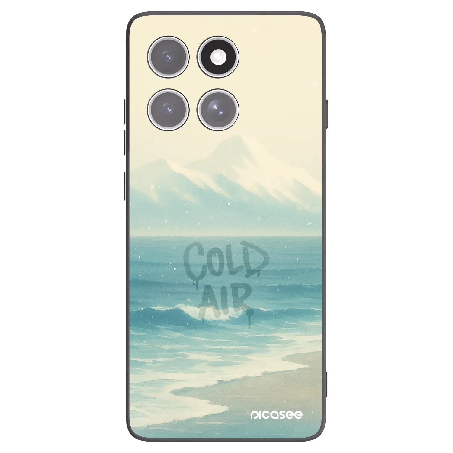 Picasee Μαύρη θήκη σιλικόνης για Motorola Edge 60 Fusion - COLD AIR