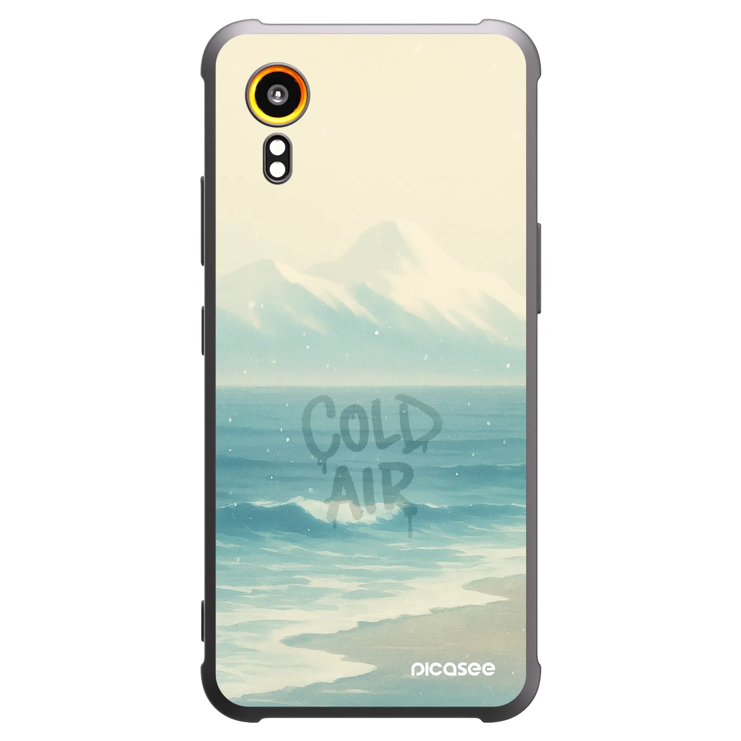Picasee Μαύρη θήκη σιλικόνης για Samsung Galaxy Xcover 7 - COLD AIR