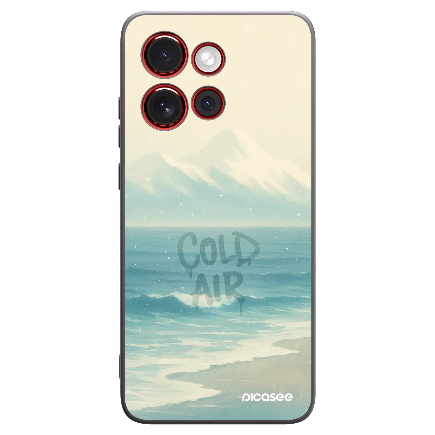 Picasee Μαύρη θήκη σιλικόνης για Motorola Edge 60 Neo 5G - COLD AIR