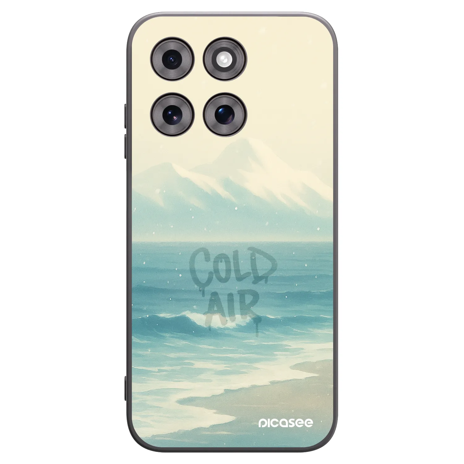 Picasee Μαύρη θήκη σιλικόνης για Motorola Moto G77 - COLD AIR