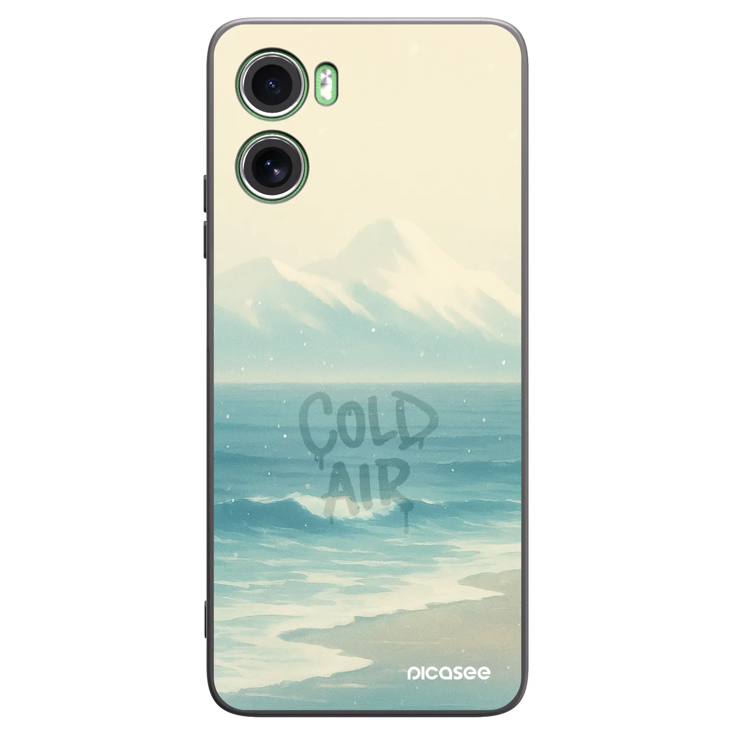 Picasee Μαύρη θήκη σιλικόνης για Motorola Moto G06 - COLD AIR