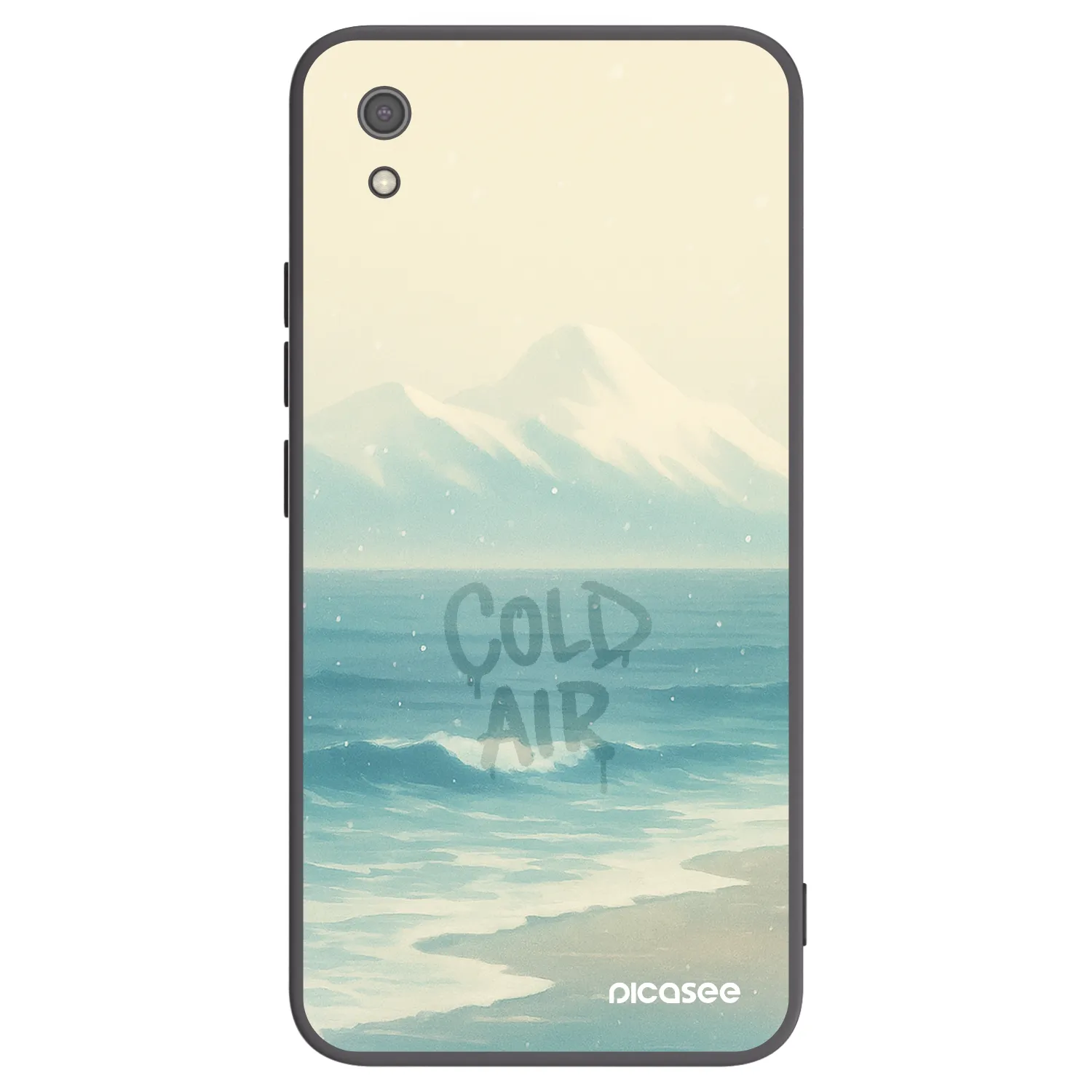 Picasee Μαύρη θήκη σιλικόνης για Xiaomi Redmi 7A - COLD AIR