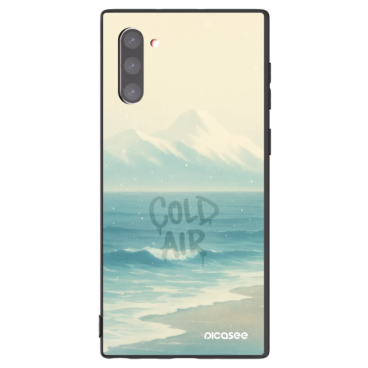 Picasee Μαύρη θήκη σιλικόνης για Samsung Galaxy Note 10 N970F - COLD AIR