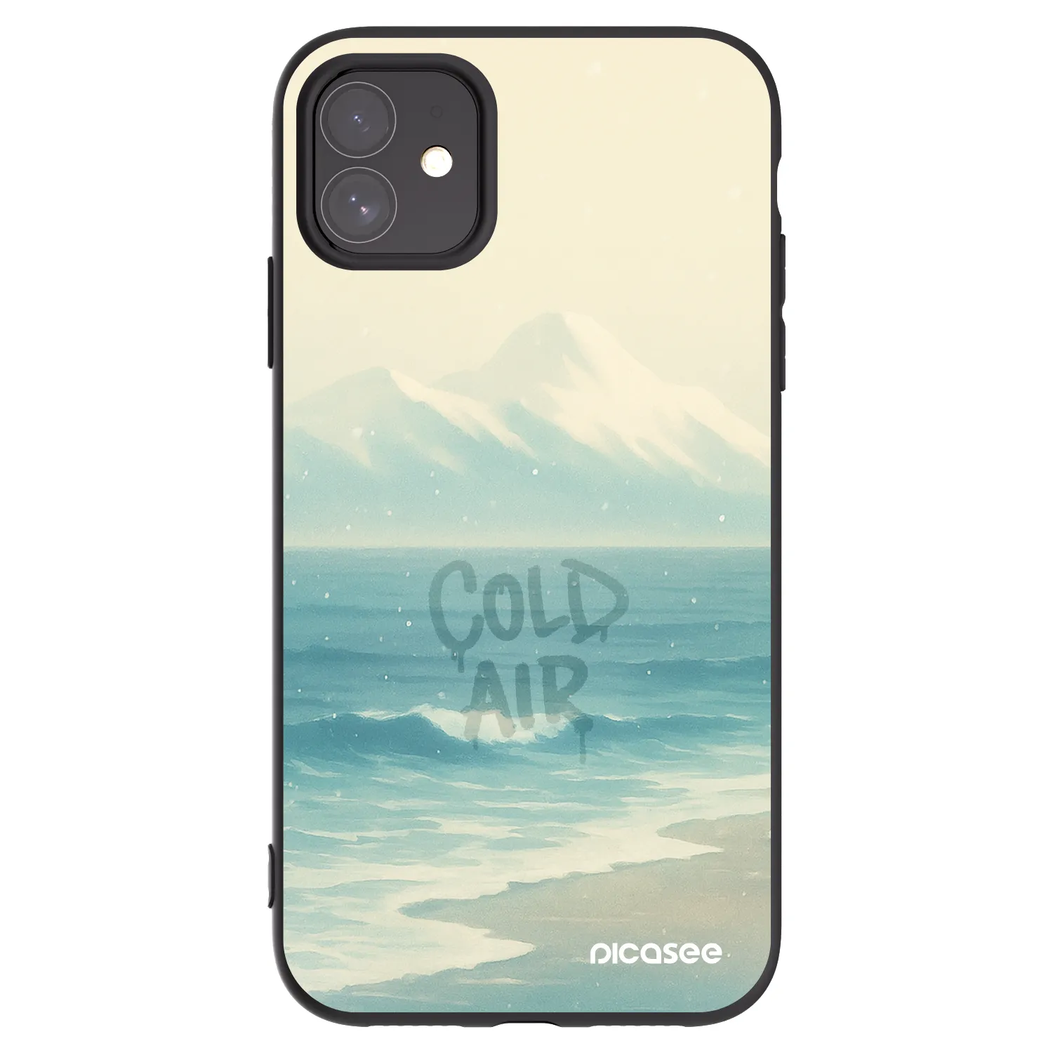 Picasee Μαύρη θήκη σιλικόνης για Apple iPhone 11 - COLD AIR