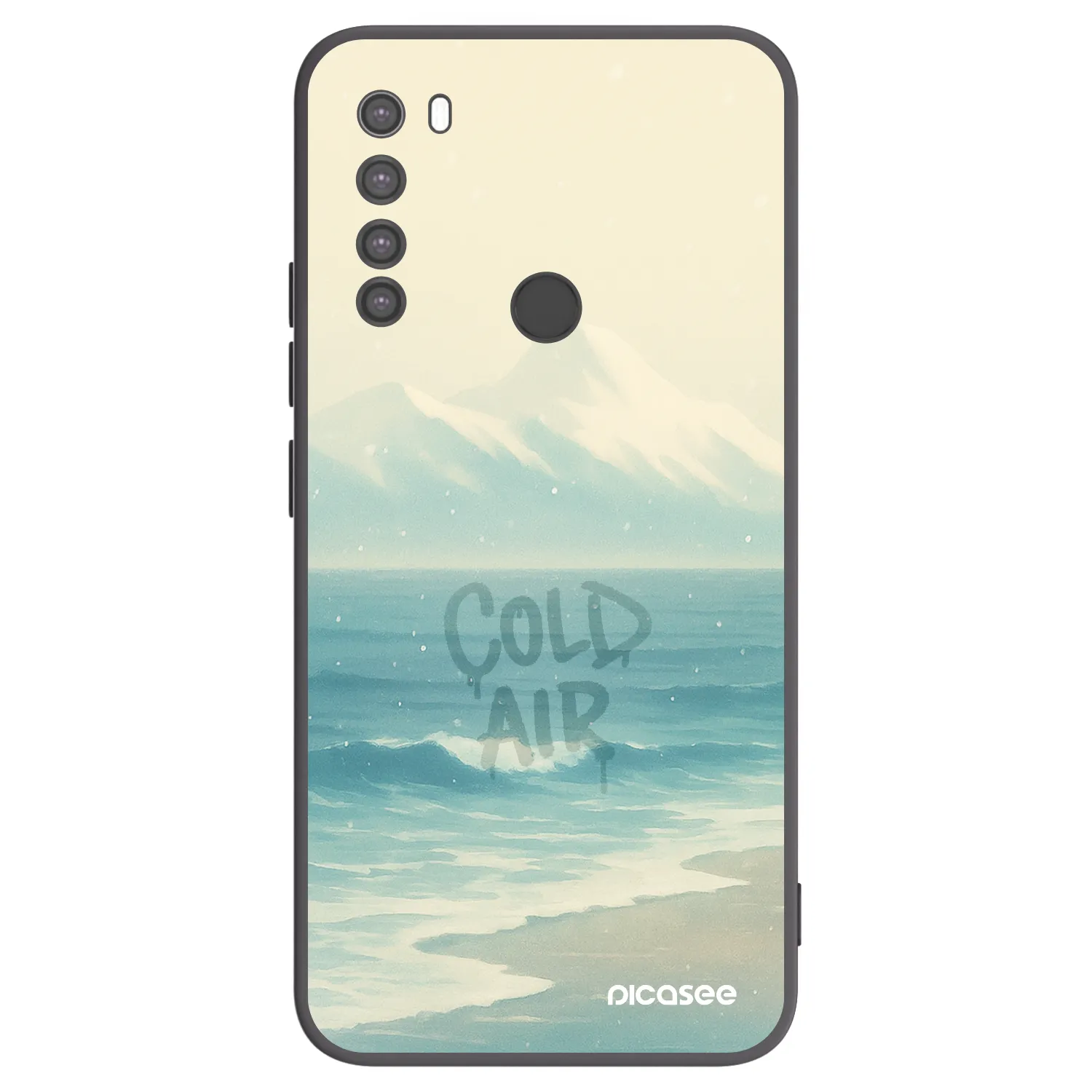 Picasee Μαύρη θήκη σιλικόνης για Xiaomi Redmi Note 8 - COLD AIR