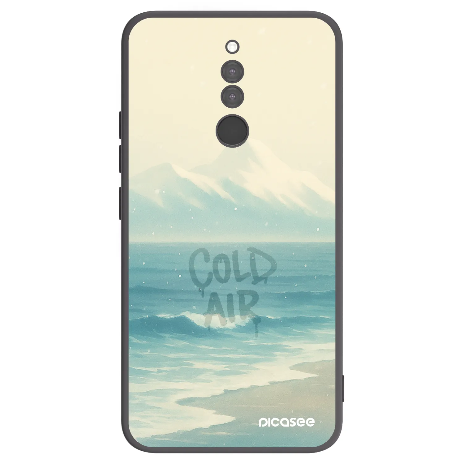 Picasee Μαύρη θήκη σιλικόνης για Xiaomi Redmi 8 - COLD AIR