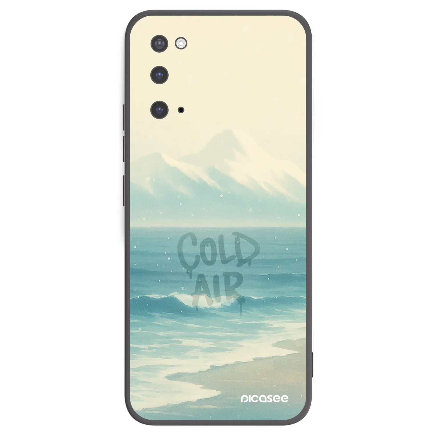 Picasee Μαύρη θήκη σιλικόνης για Samsung Galaxy S20 G980F - COLD AIR