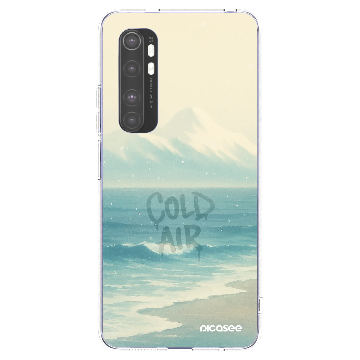 Picasee διαφανής θήκη σιλικόνης Xiaomi Mi Note 10 Lite - COLD AIR