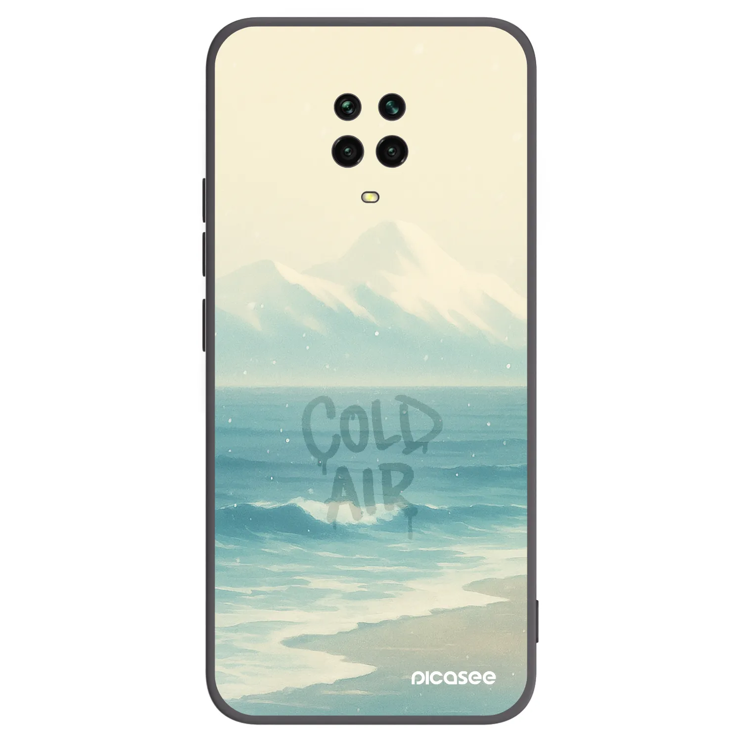 Picasee Μαύρη θήκη σιλικόνης για Xiaomi Redmi Note 9S - COLD AIR
