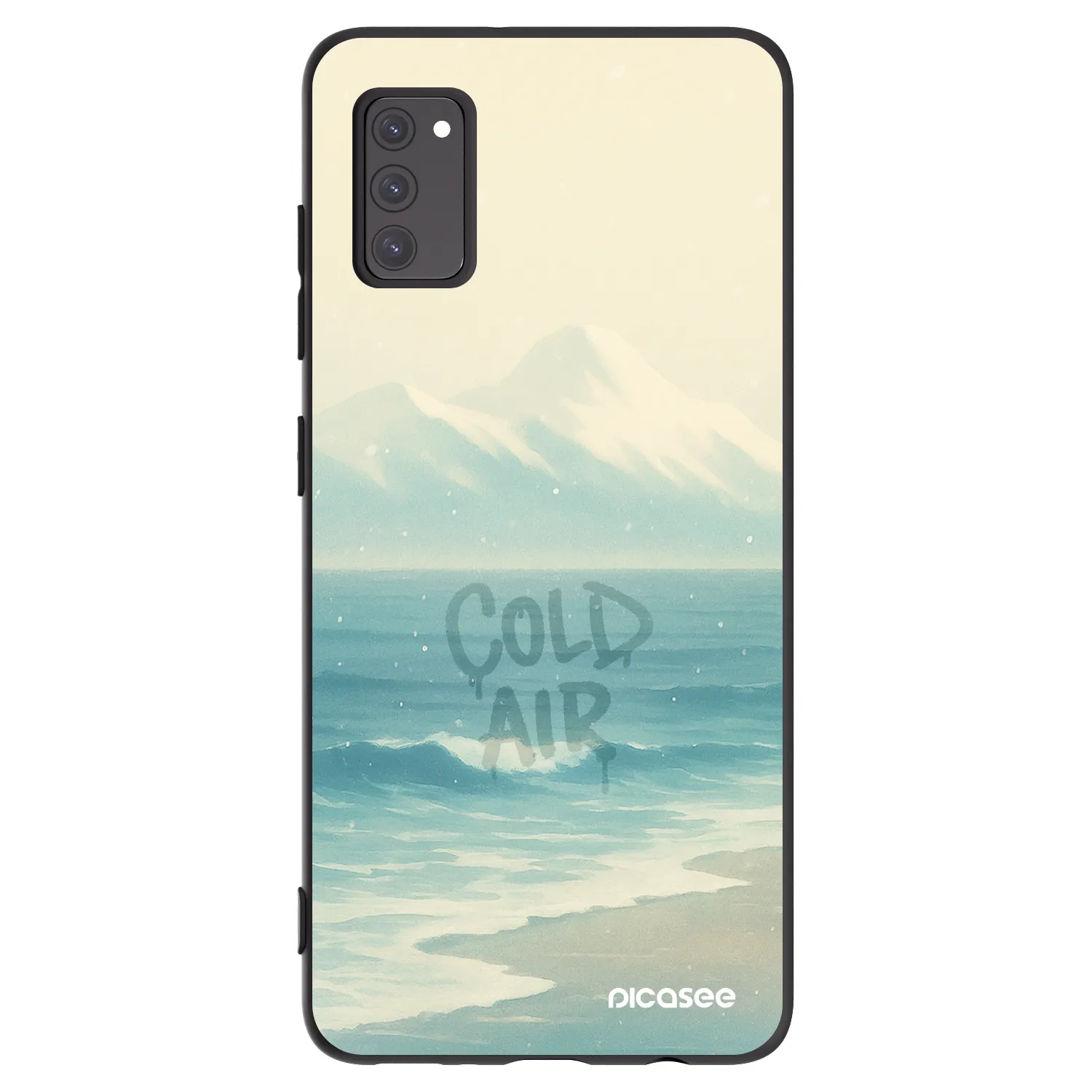 Picasee Μαύρη θήκη σιλικόνης για Samsung Galaxy A41 A415F - COLD AIR