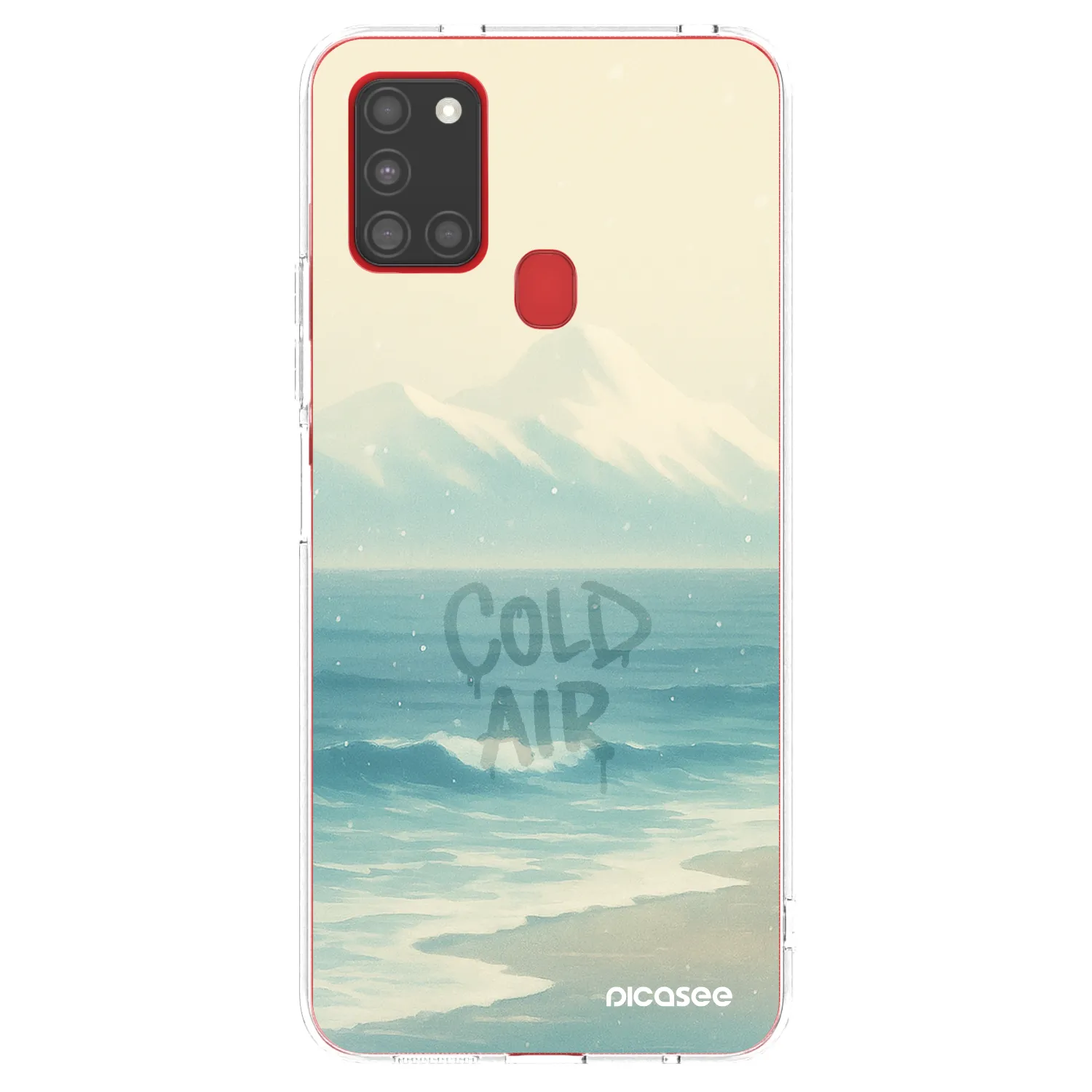 Picasee διαφανής θήκη σιλικόνης Samsung Galaxy A21s - COLD AIR