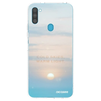 Picasee διαφανής θήκη σιλικόνης Samsung Galaxy M11 - COLD SKIES