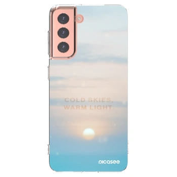Picasee διαφανής θήκη σιλικόνης Samsung Galaxy S21 5G G991B - COLD SKIES