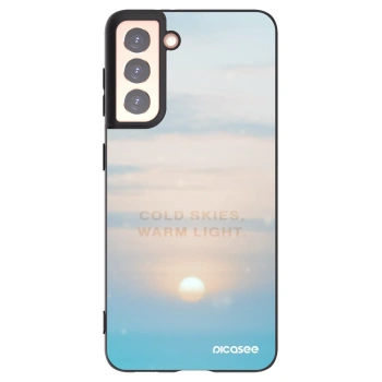 Picasee Μαύρη θήκη σιλικόνης για Samsung Galaxy S21 5G G991B - COLD SKIES