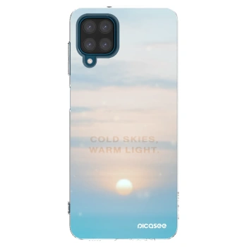 Picasee διαφανής θήκη σιλικόνης Samsung Galaxy A12 A125F - COLD SKIES