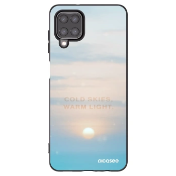 Picasee Μαύρη θήκη σιλικόνης για Samsung Galaxy A12 A125F - COLD SKIES
