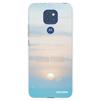 Picasee διαφανής θήκη σιλικόνης Motorola Moto G9 Play - COLD SKIES