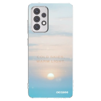Picasee διαφανής θήκη σιλικόνης Samsung Galaxy A52 5G A525F - COLD SKIES