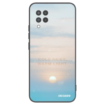 Picasee Μαύρη θήκη σιλικόνης για Samsung Galaxy A42 A426B - COLD SKIES