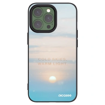 Picasee Μαύρη θήκη σιλικόνης για Apple iPhone 13 Pro - COLD SKIES