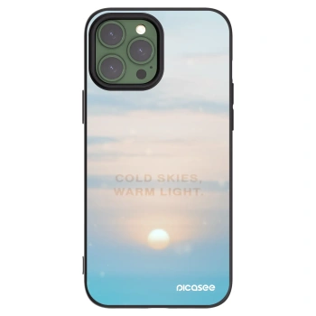 Picasee Μαύρη θήκη σιλικόνης για Apple iPhone 13 Pro Max - COLD SKIES