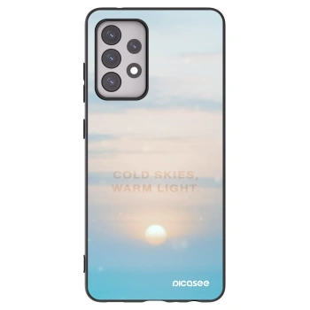 Picasee Μαύρη θήκη σιλικόνης για Samsung Galaxy A52s 5G A528B - COLD SKIES