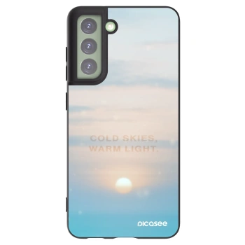 Picasee Μαύρη θήκη σιλικόνης για Samsung Galaxy S21 FE 5G - COLD SKIES
