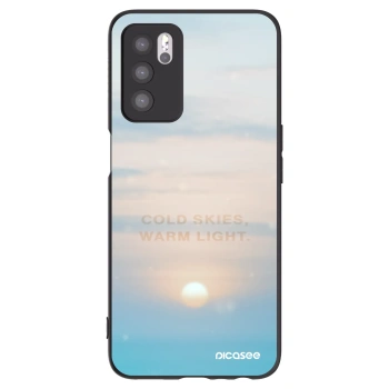 Picasee Μαύρη θήκη σιλικόνης για OPPO A16s - COLD SKIES