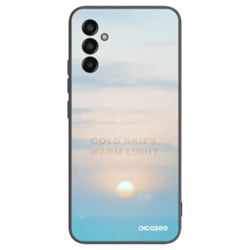 Picasee Μαύρη θήκη σιλικόνης για Samsung Galaxy M13 M135F - COLD SKIES