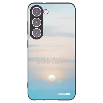 Picasee Μαύρη θήκη σιλικόνης για Samsung Galaxy S23 5G - COLD SKIES