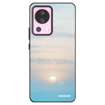 Picasee Μαύρη θήκη σιλικόνης για Xiaomi 13 Lite - COLD SKIES