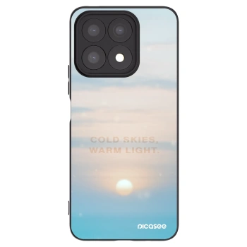 Picasee Μαύρη θήκη σιλικόνης για Honor X8a - COLD SKIES