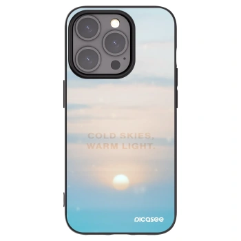 Picasee Μαύρη θήκη σιλικόνης για Apple iPhone 15 Pro - COLD SKIES