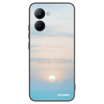 Picasee Μαύρη θήκη σιλικόνης για Realme C33 (2023) - COLD SKIES