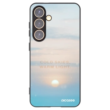 Picasee Μαύρη θήκη σιλικόνης για Samsung Galaxy S24 S921B 5G - COLD SKIES