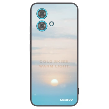Picasee Μαύρη θήκη σιλικόνης για Motorola Edge 40 Neo - COLD SKIES
