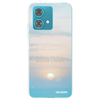 Picasee διαφανής θήκη σιλικόνης Motorola Edge 40 Neo - COLD SKIES