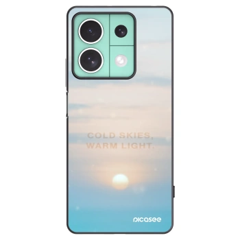 Picasee Μαύρη θήκη σιλικόνης για Xiaomi Redmi Note 13 5G - COLD SKIES