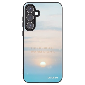 Picasee Μαύρη θήκη σιλικόνης για Samsung Galaxy A55 5G A556B - COLD SKIES