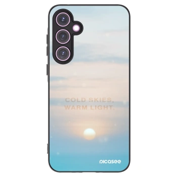 Picasee Μαύρη θήκη σιλικόνης για Samsung Galaxy A35 5G A356B - COLD SKIES