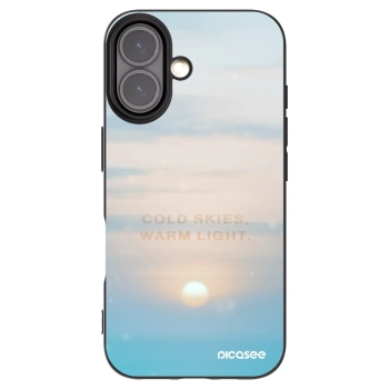 Picasee Μαύρη θήκη σιλικόνης για Apple iPhone 16 - COLD SKIES