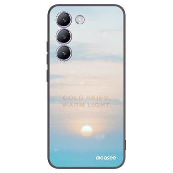 Picasee Μαύρη θήκη σιλικόνης για Vivo V40 SE 5G - COLD SKIES