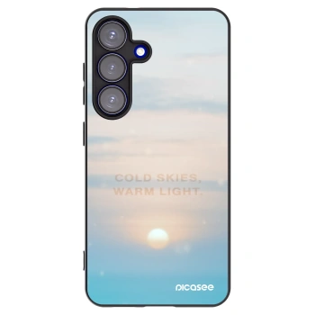 Picasee Μαύρη θήκη σιλικόνης για Samsung Galaxy S25 5G - COLD SKIES