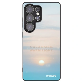 Picasee Μαύρη θήκη σιλικόνης για Samsung Galaxy S25 Ultra 5G - COLD SKIES