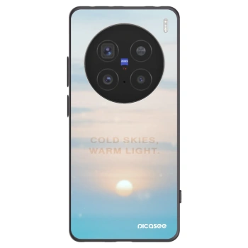 Picasee Μαύρη θήκη σιλικόνης για Vivo X200 Pro - COLD SKIES