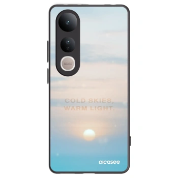 Picasee Μαύρη θήκη σιλικόνης για Vivo V50 Lite 5G - COLD SKIES