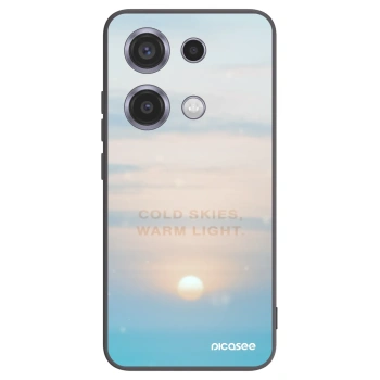 Picasee Μαύρη θήκη σιλικόνης για Xiaomi Redmi Note 14S - COLD SKIES