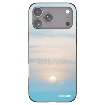 Picasee Μαύρη θήκη σιλικόνης για Apple iPhone 17 Pro Max - COLD SKIES