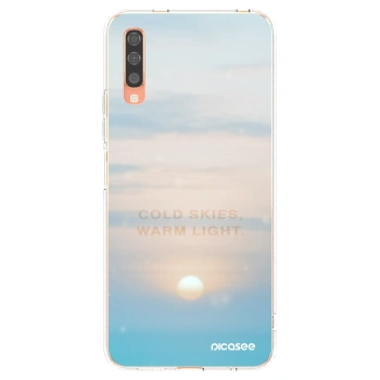 Picasee διαφανής θήκη σιλικόνης Samsung Galaxy A70 A705F - COLD SKIES
